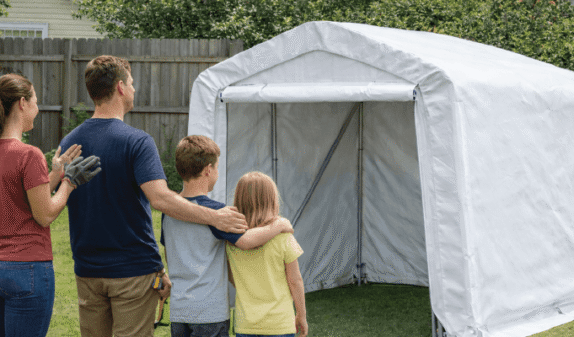 6ft bicycle shelter